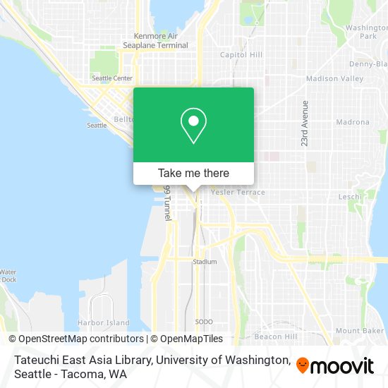 Tateuchi East Asia Library, University of Washington map