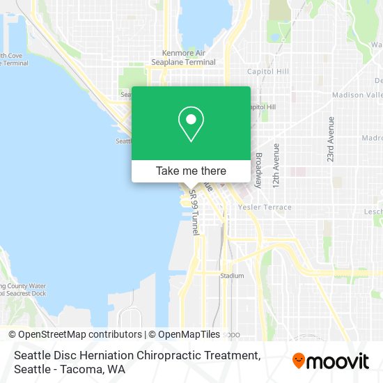 Mapa de Seattle Disc Herniation Chiropractic Treatment