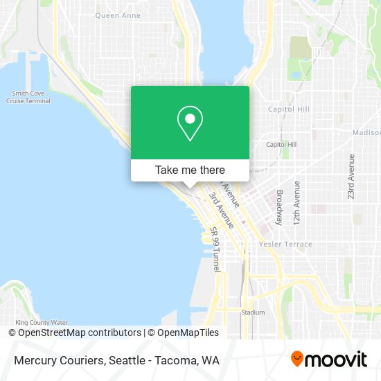 Mapa de Mercury Couriers