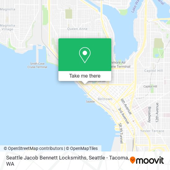 Seattle Jacob Bennett Locksmiths map