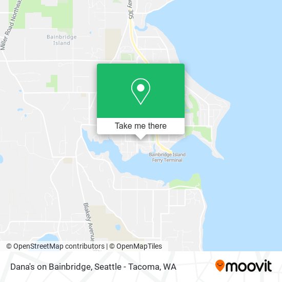 Dana's on Bainbridge map