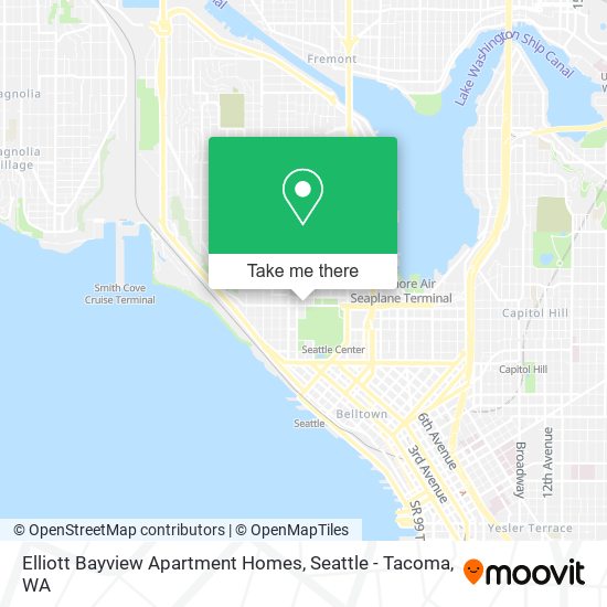 Mapa de Elliott Bayview Apartment Homes