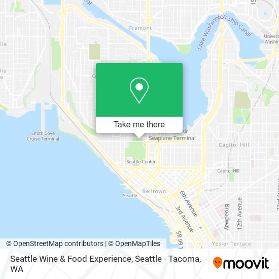 Mapa de Seattle Wine & Food Experience