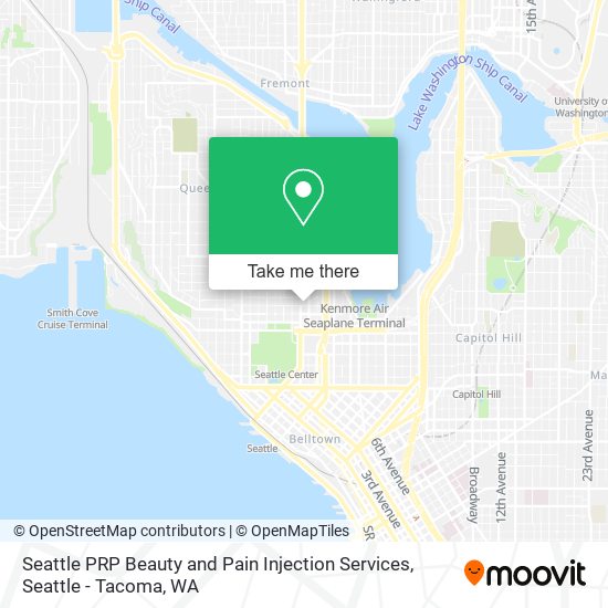 Mapa de Seattle PRP Beauty and Pain Injection Services