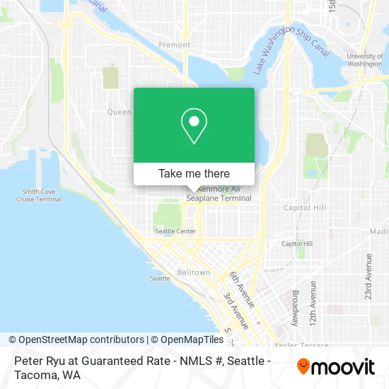 Mapa de Peter Ryu at Guaranteed Rate - NMLS #
