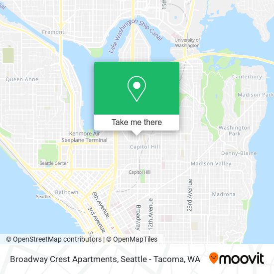 Broadway Crest Apartments map