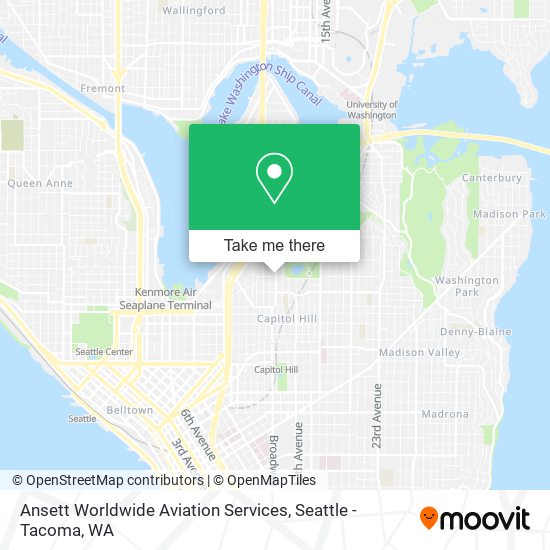Mapa de Ansett Worldwide Aviation Services