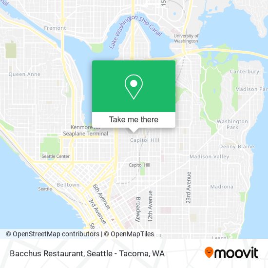 Bacchus Restaurant map