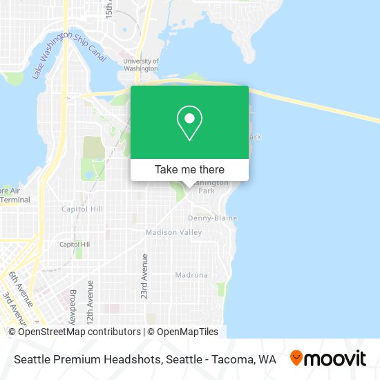 Seattle Premium Headshots map
