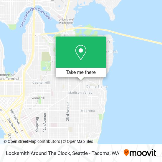 Locksmith Around The Clock map