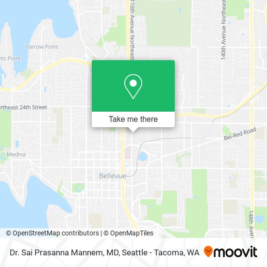 Dr. Sai Prasanna Mannem, MD map