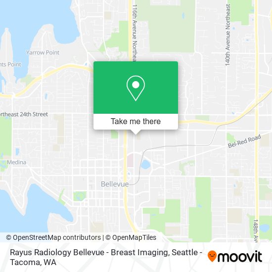 Rayus Radiology Bellevue - Breast Imaging map