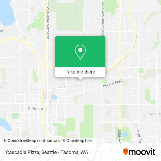 Cascadia Pizza map