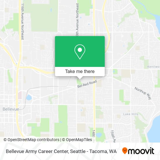 Mapa de Bellevue Army Career Center