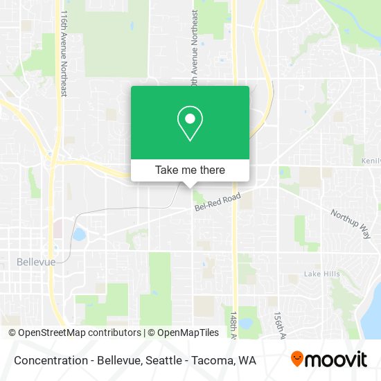 Mapa de Concentration - Bellevue