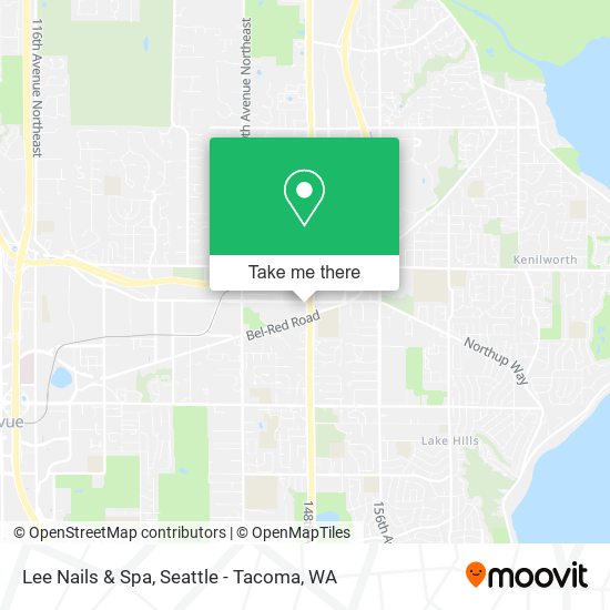 Lee Nails & Spa map