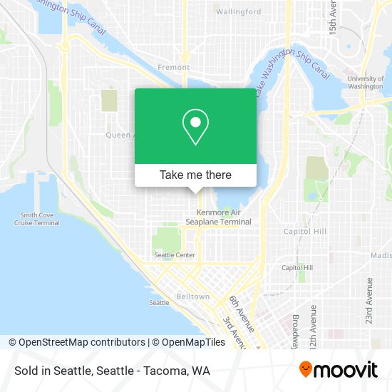 Sold in Seattle map