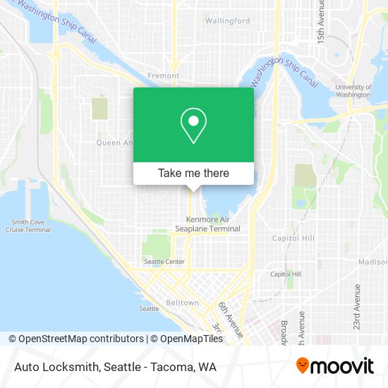 Mapa de Auto Locksmith