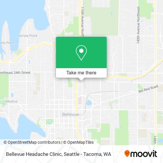 Bellevue Headache Clinic map