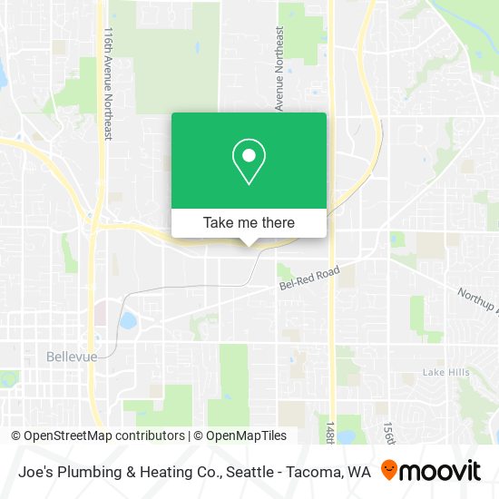 Mapa de Joe's Plumbing & Heating Co.