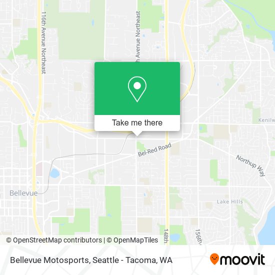 Bellevue Motosports map