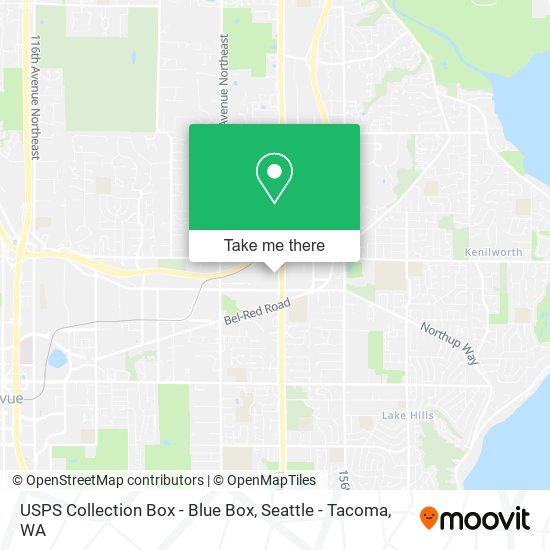 USPS Collection Box - Blue Box map