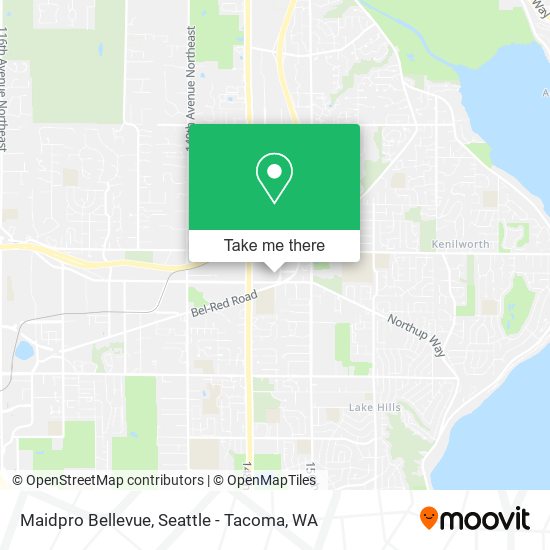 Mapa de Maidpro Bellevue