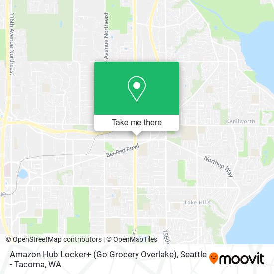 Amazon Hub Locker+ (Go Grocery Overlake) map