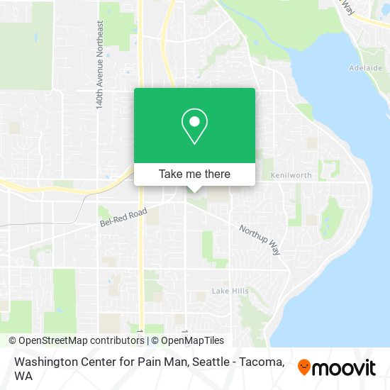 Washington Center for Pain Man map