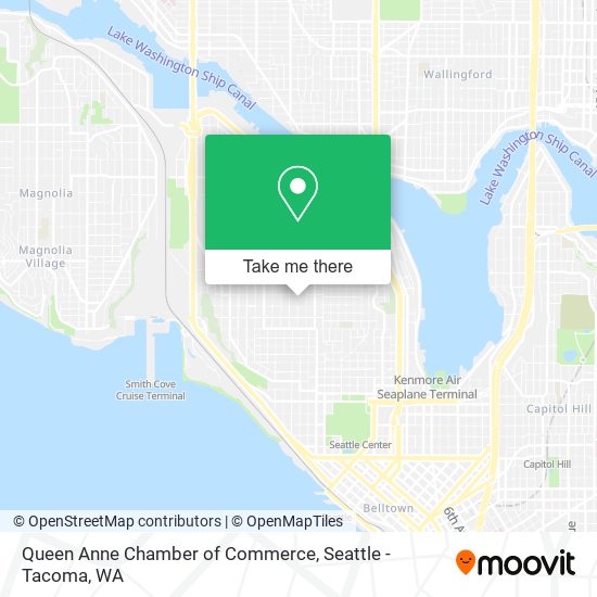 Queen Anne Chamber of Commerce map