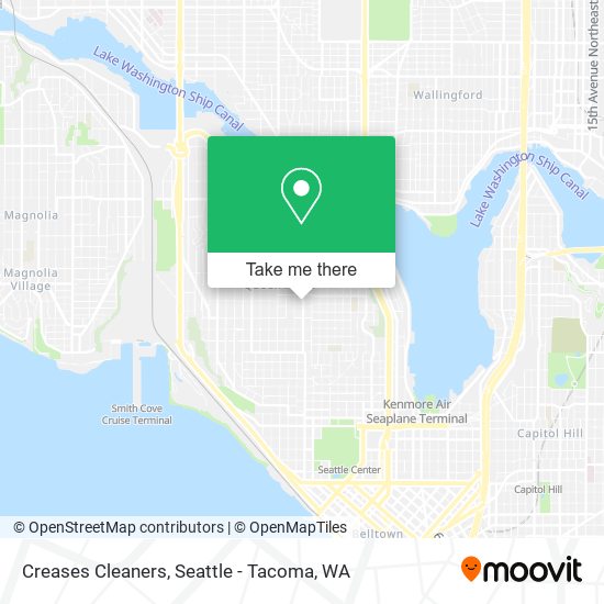 Creases Cleaners map