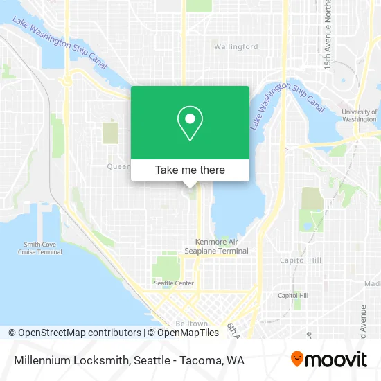 Mapa de Millennium Locksmith