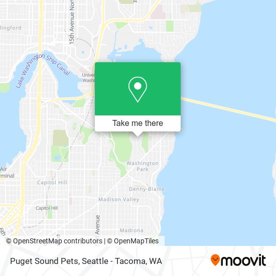 Puget Sound Pets map