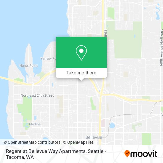 Mapa de Regent at Bellevue Way Apartments