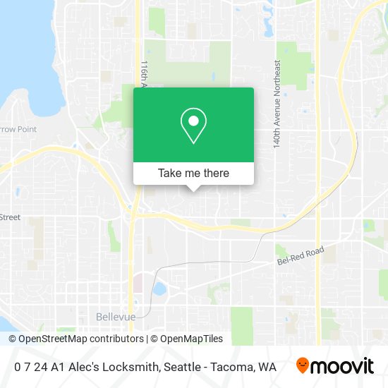 0 7 24 A1 Alec's Locksmith map
