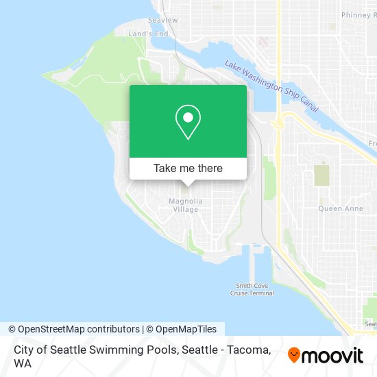 Mapa de City of Seattle Swimming Pools