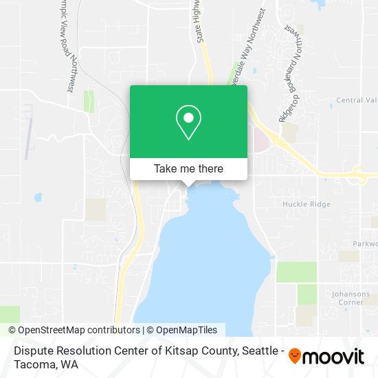 Mapa de Dispute Resolution Center of Kitsap County