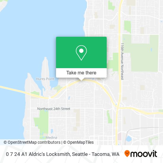 0 7 24 A1 Aldric's Locksmith map