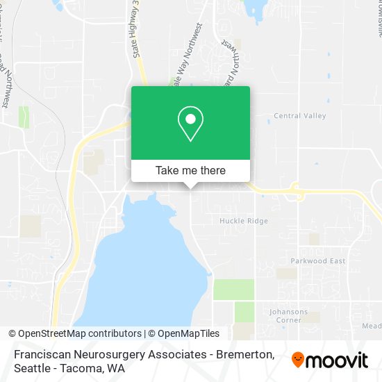 Franciscan Neurosurgery Associates - Bremerton map