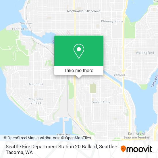 Mapa de Seattle Fire Department Station 20 Ballard