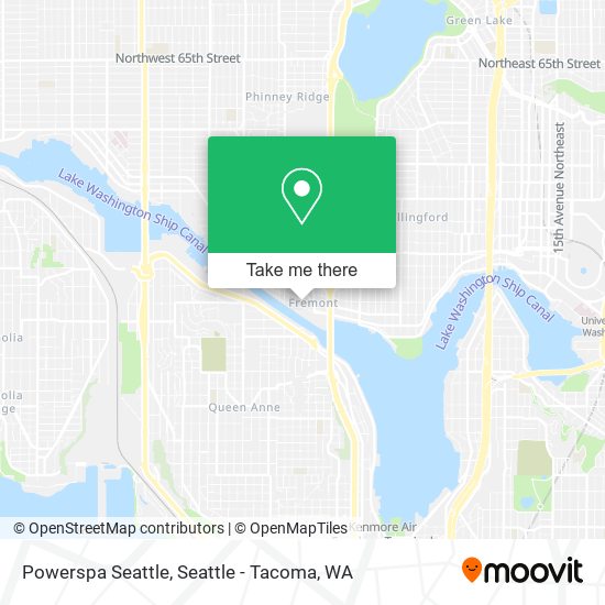 Mapa de Powerspa Seattle