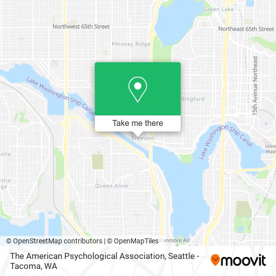 The American Psychological Association map