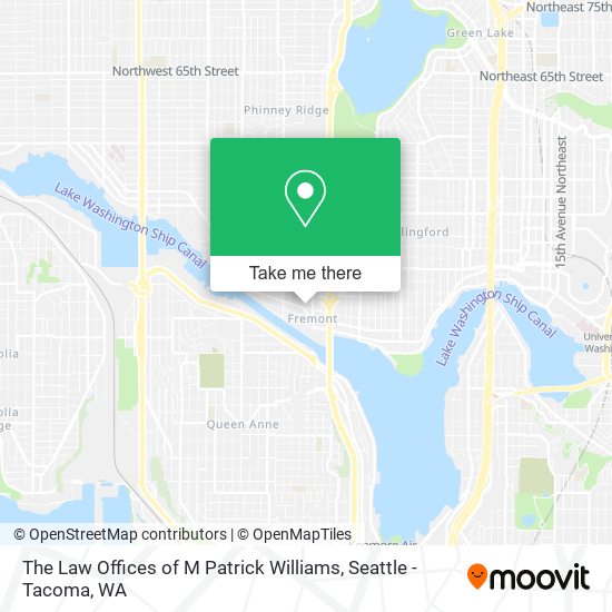 The Law Offices of M Patrick Williams map