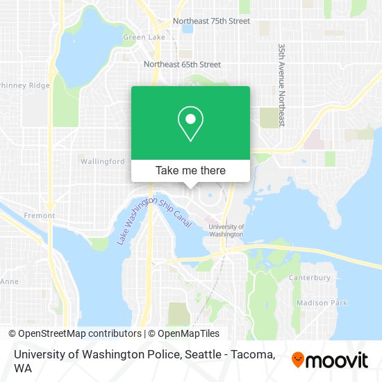 University of Washington Police map