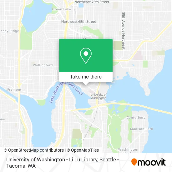 Mapa de University of Washington - Li Lu Library