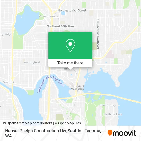 Hensel Phelps Construction Uw map