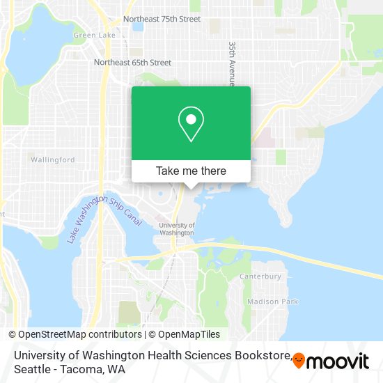 University of Washington Health Sciences Bookstore map