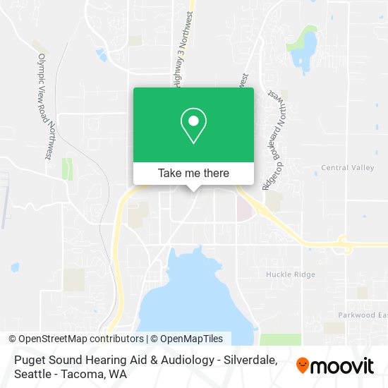 Puget Sound Hearing Aid & Audiology - Silverdale map
