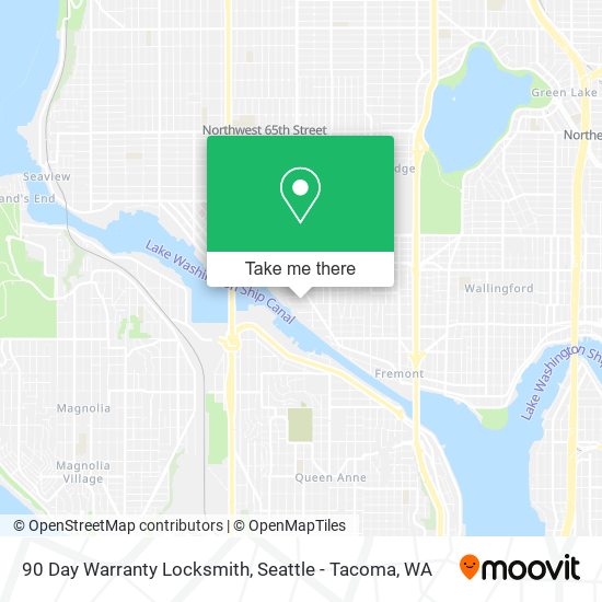 90 Day Warranty Locksmith map