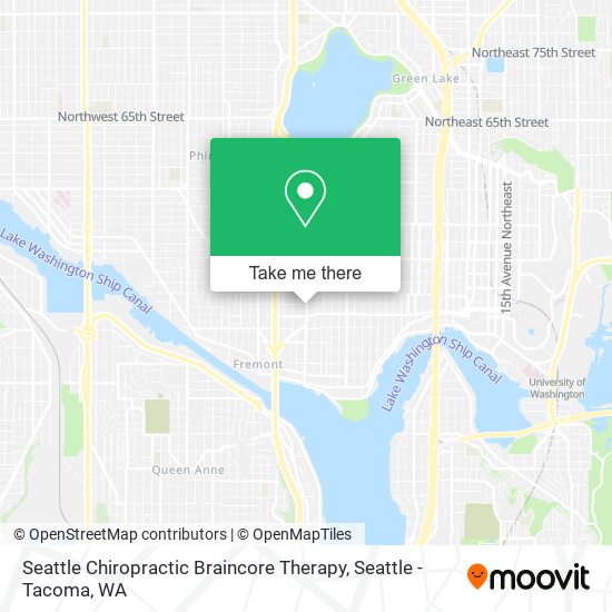 Seattle Chiropractic Braincore Therapy map